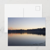 Ruhiger See in der Dämmerung Postkarte (Vorne/Hinten)