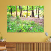 Ruhiger See mit Wildblumen Leinwanddruck (Insitu (Wohnzimmer))