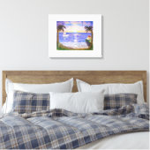 Ruhiger Sommer am Strand Leinwanddruck (Insitu (Schlafzimmer))