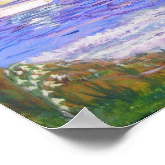 Ruhiger Sommer am Strand Poster (Ecke)