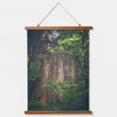 Ruhiger Sommerwald Wandteppich Mit Holzrahmen (Vorderseite)