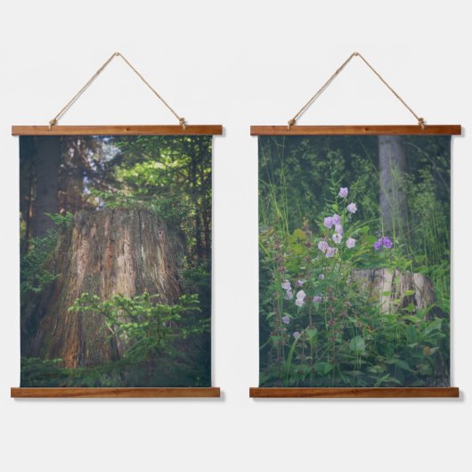 Ruhiger Sommerwald Wandteppich Mit Holzrahmen (Doppelt)