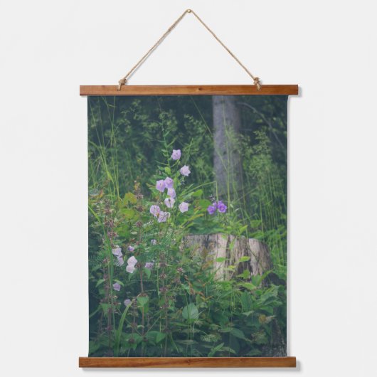 Ruhiger Sommerwald Wandteppich Mit Holzrahmen (Vorderseite 2)