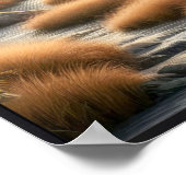 Ruhiger Sonnenuntergang im Wald mit optionalem Rah Poster (Ecke)