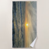 Ruhiger Sonnenuntergang in Portugal Strandtuch (Vorderseite)