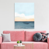 Ruhiger Sonnenuntergang über den Bergen Leinwanddruck (Insitu (Wohnzimmer))