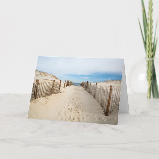 Ruhiger Strand Karte (Vorderseite)