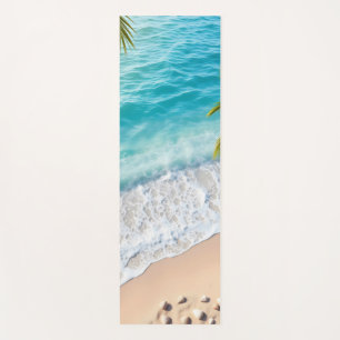 ruhiger Strand Yogamatte