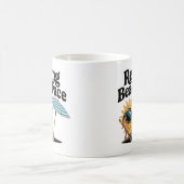 Ruhiger Strandblick Grumpy Sun Vacation Kaffeetasse (Mittel)