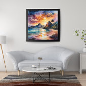 Ruhiger Sunset Beach Fotodruck