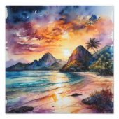 Ruhiger Sunset Beach Fotodruck (Vorne)