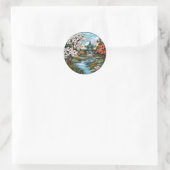 Ruhiger Teich & Tempel Aufkleber Set (Tasche)