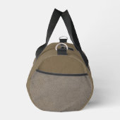 Ruhiger und einfacher brauner texturierter Hinterg Duffle Bag (Rechts)