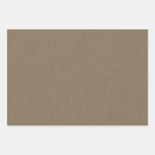 Ruhiger und einfacher brauner texturierter Hinterg Geschenkpapier Set (Vorderseite)