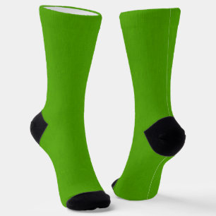 Ruhiger und einfacher limettgrüner texturierter Hi Socken