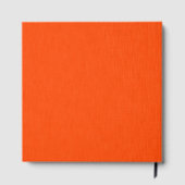 Ruhiger und einfacher orange texturierter Hintergr Gästebuch (Rückseite)