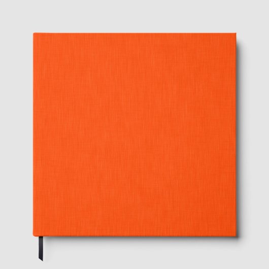 Ruhiger und einfacher orange texturierter Hintergr Gästebuch (Vorderseite)