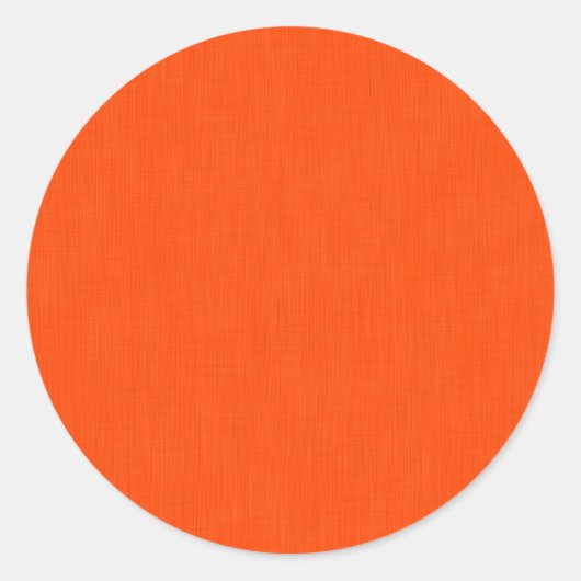 Ruhiger und einfacher orange texturierter Hintergr Runder Aufkleber (Vorderseite)