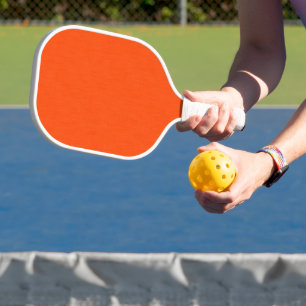 Ruhiger und einfacher orangefarbener texturierter  pickleball schläger