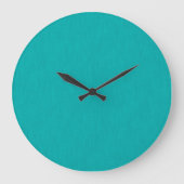 Ruhiger und einfacher visueller Türkis strukturier Große Wanduhr (Vorderseite)