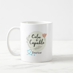 Ruhiger und fähiger Arzt personalisiert Kaffeetasse