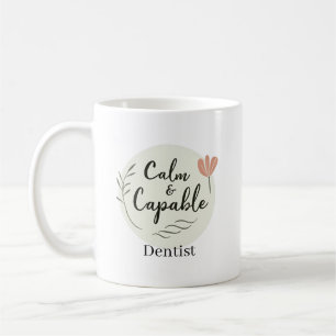 Ruhiger und fähiger Zahnarzt Personalisierte Werts Kaffeetasse