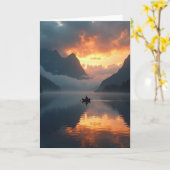 Ruhiger Vatertag See Blick Karte (Gelbe Blume)