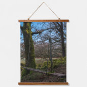 Ruhiger Wald-Swing Wandteppich Mit Holzrahmen (Vorderseite)