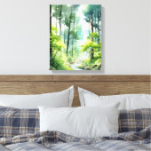 Ruhiger Waldstrom Leinwanddruck (Insitu (Schlafzimmer))