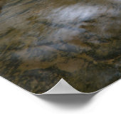 Ruhiger Waldwasserfall Poster (Ecke)