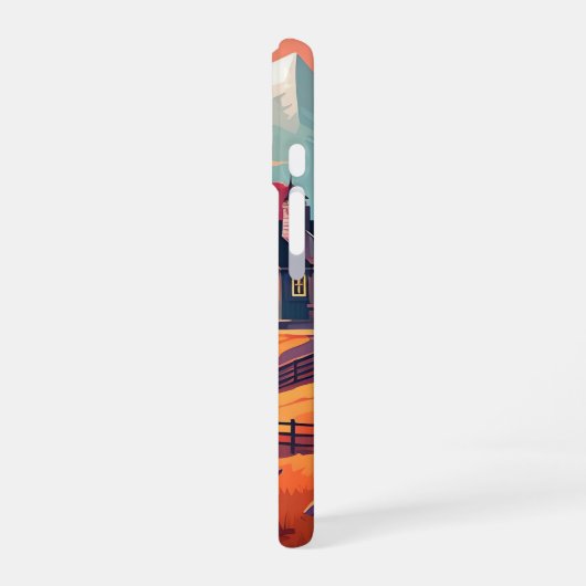 Ruhiger Waldweg bei Sunset_iphone Gehäuse iPhone 16 Hülle (Linke Seite)