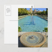 Ruhiger Wasserpark Garten Postkarte (Vorne/Hinten)