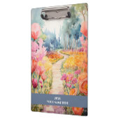 Ruhiger Weg durch Blume Klemmbrett (Links)