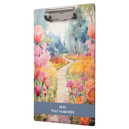 Ruhiger Weg durch Blume Klemmbrett (Links)