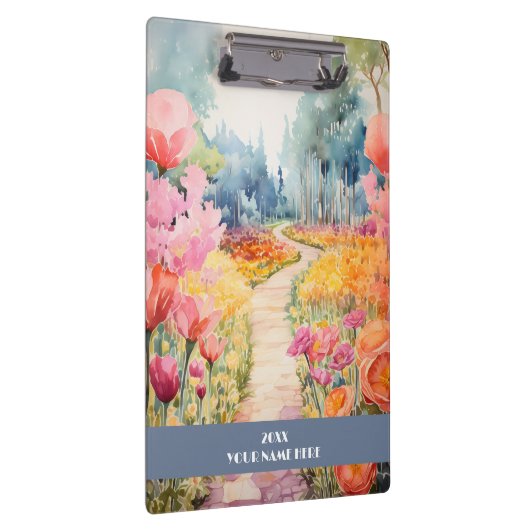 Ruhiger Weg durch Blume Klemmbrett (Rechts)