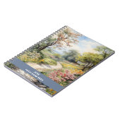 Ruhiger Weg durch Blume Notizblock (Linke Seite)