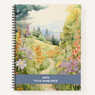 Ruhiger Weg durch den Wald Notizblock