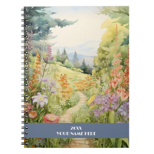 Ruhiger Weg durch den Wald Notizblock (Vorderseite)