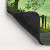 "Ruhiger Weg-" - Land-Weg-Landschaft Mousepad (Ecke)