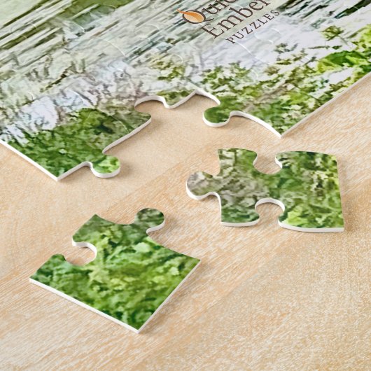 Ruhiger Weg neben dem Kanal Puzzle (Seite)