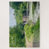 Ruhiger Weg neben dem Kanal - ruhige Rätsel Puzzle (Vertikal)