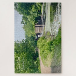 Ruhiger Weg neben dem Kanal - ruhige Rätsel Puzzle