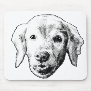 Ruhiger Welpe Fokus Mousepad