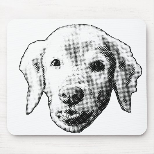 Ruhiger Welpe Fokus Mousepad (Vorne)