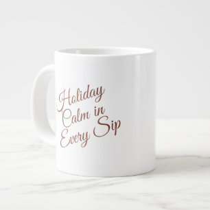 Ruhiger Winterbecher – Cozy Minimal Design Jumbo-Tasse