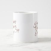 Ruhiger Winterbecher – Cozy Minimal Design Jumbo-Tasse (Vorderseite)