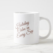 Ruhiger Winterbecher – Cozy Minimal Design Jumbo-Tasse (Rechts)