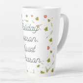 Ruhiger Winterbecher – Cozy Minimal Design Milchtasse (Rechte Ecke)