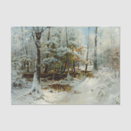 Ruhiger Winternachmittag, enttäuscht Seidenpapier