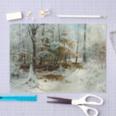 Ruhiger Winternachmittag, enttäuscht Seidenpapier (Handwerk)